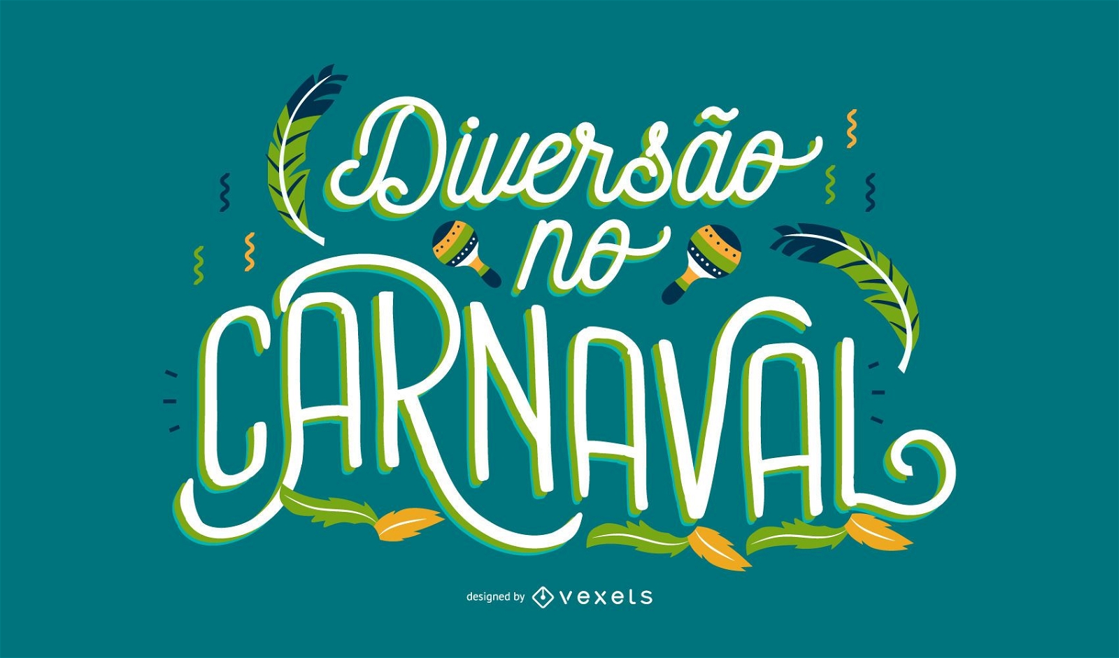Karneval portugiesisches Zitat Design