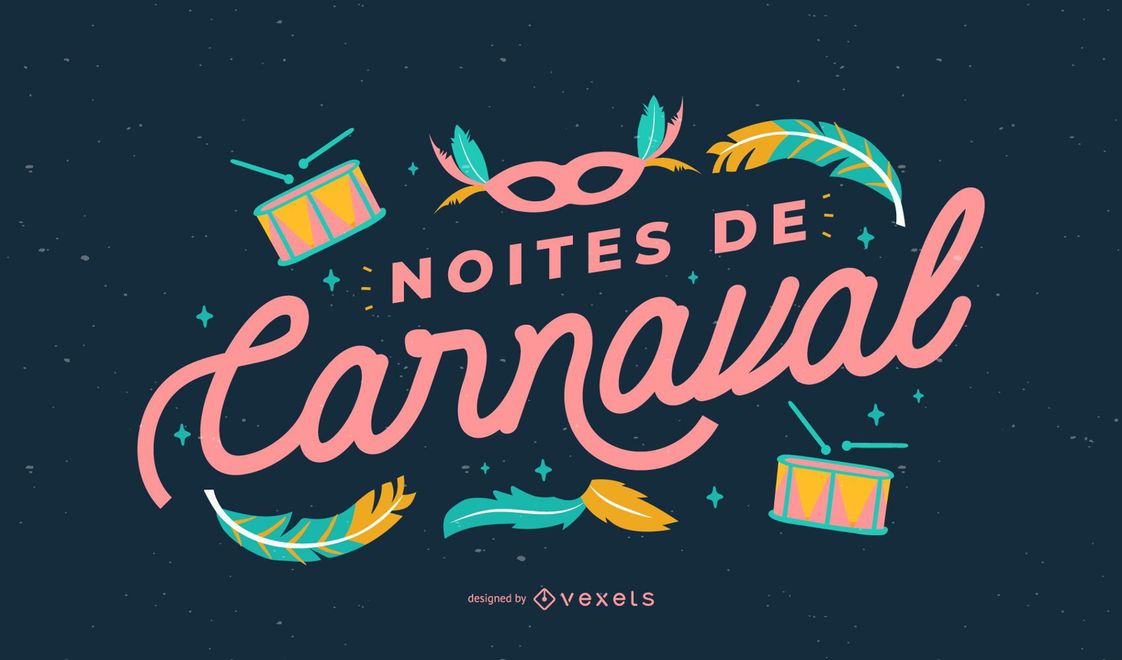 Carnival Nights Portuguese Quote Design