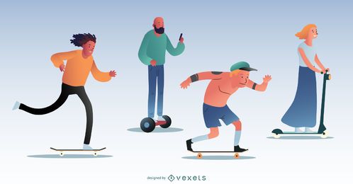 Skating characters pack