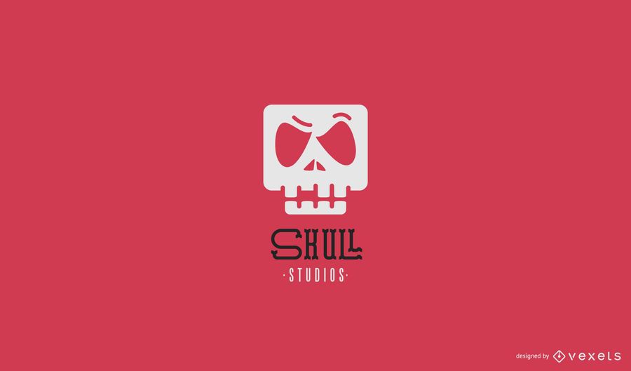 Skull logo template Skull logo template
