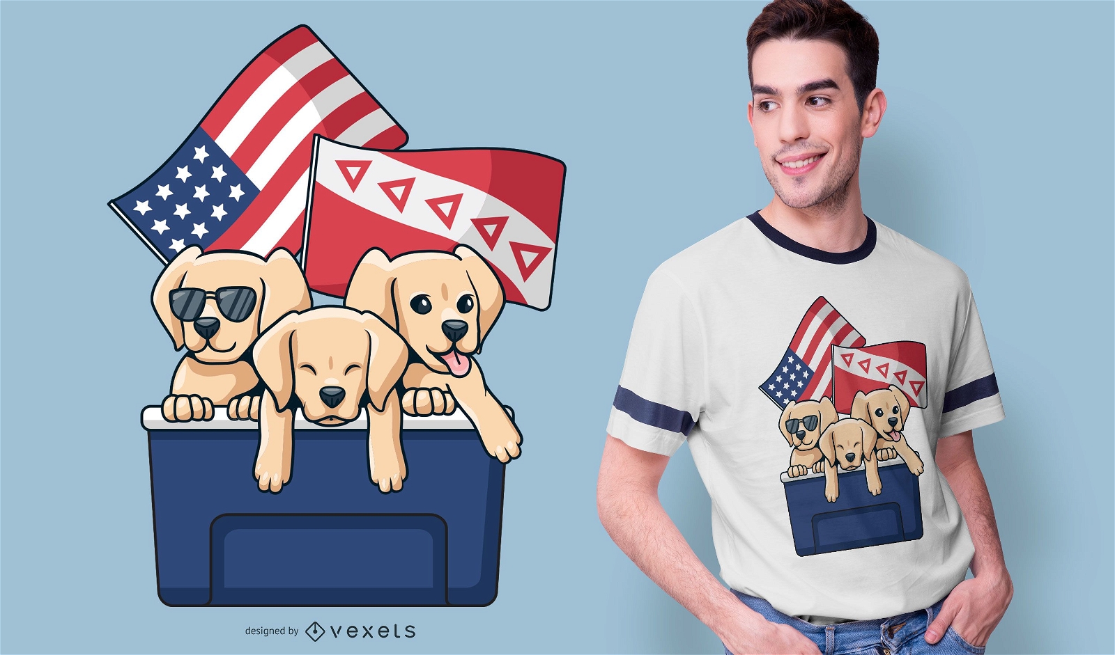 Tau Kappa Epsilon Puppies T-shirt Design
