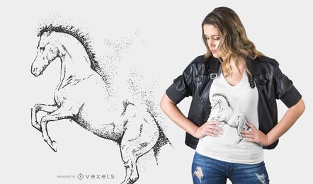 Dotted horse t-shirt design Dotted horse t-shirt design