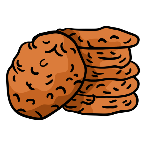 Anzac biscuits hand drawn PNG Design