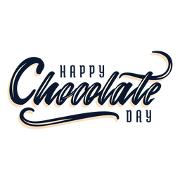 Chocolate Day Lettering Transparent Png Svg Vector File