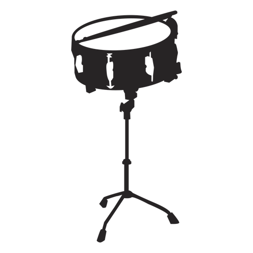 Drum black PNG Design