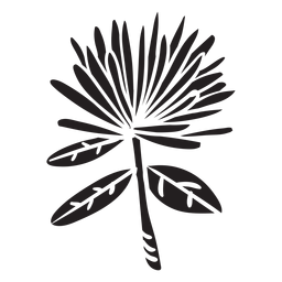 Flor negro Diseño PNG