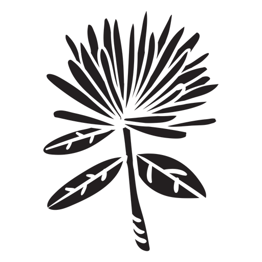 Flower black - Transparent PNG & SVG vector file