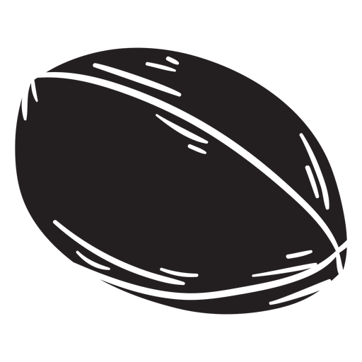 Fu?ball schwarz PNG-Design