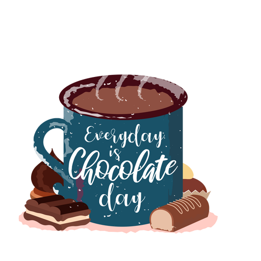 Hot chocolate hand drawn hot chocolate PNG Design