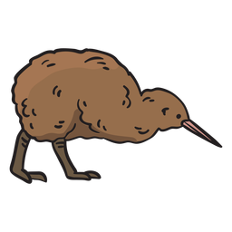Kiwi Bird Hand Drawn PNG & SVG Design For T-Shirts Kiwi Bird Hand Drawn PNG & SVG Design For T-Shirts