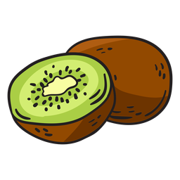 Kiwi desenhado à mão Desenho PNG