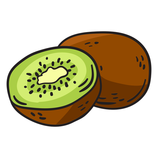 Kiwifruit hand drawn PNG Design