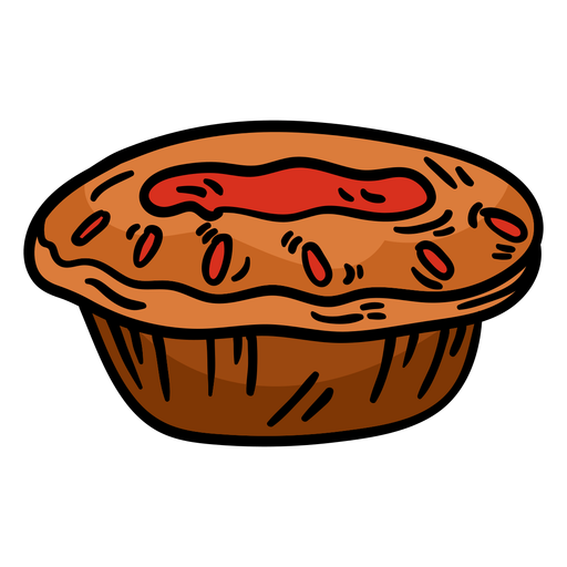Dibujado a mano pastel de carne