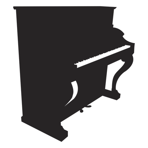 Klavier schwarz PNG-Design