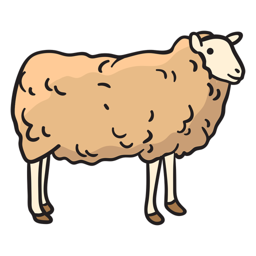 Mão de ovelha desenhada Desenho PNG