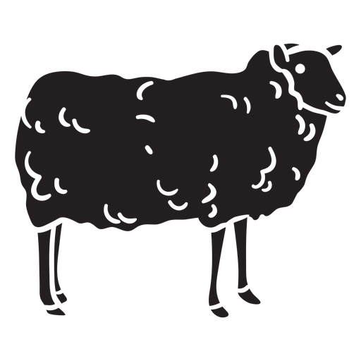 Schaf schwarz PNG-Design
