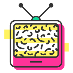 Television icon telly PNG Design