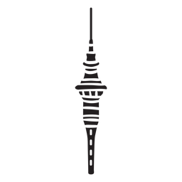 Tower black PNG Design