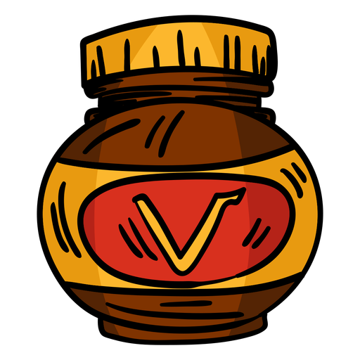 Vegemite jar hand drawn PNG Design