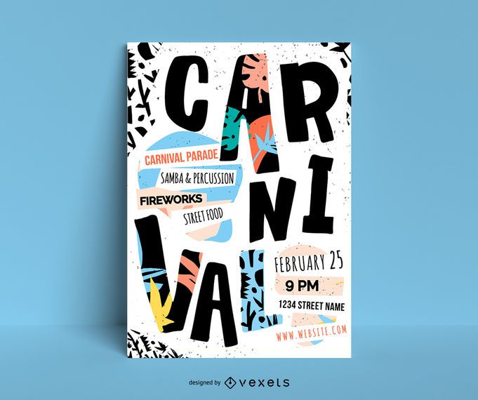 Carnival Party Event Poster Design Carnival Party Event Poster Design