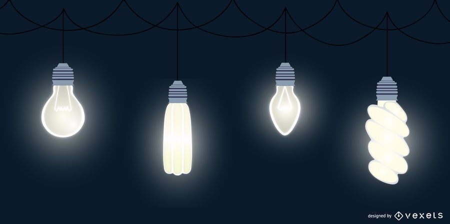 Light Bulb Flat Design Pack Light Bulb Flat Design Pack