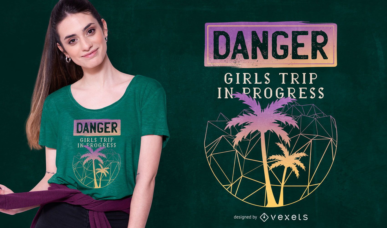 Design de camisetas de viagem para meninas