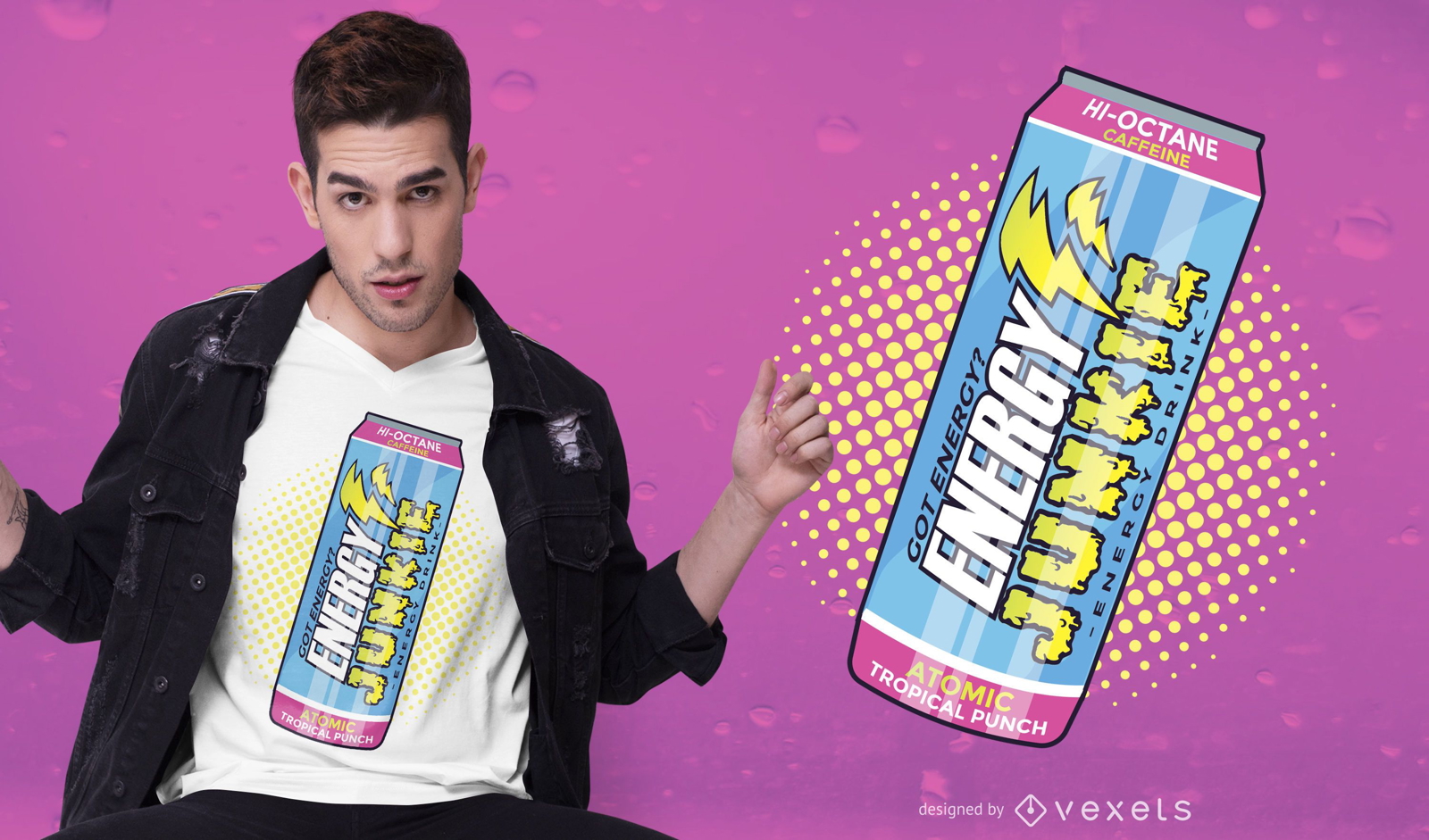 Dise?o de camiseta Energy Drink