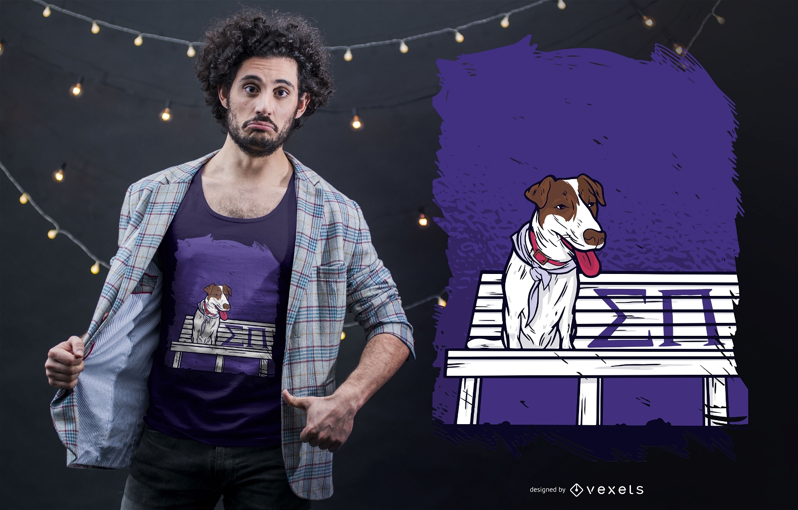 Sigma Pi Hund T-Shirt Design