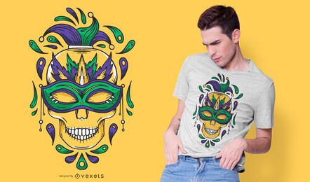 Mardi gras skull t-shirt design Mardi gras skull t-shirt design