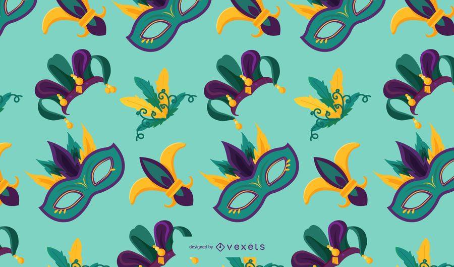 Mardi gras pattern design Mardi gras pattern design