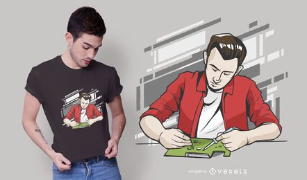 Design de camisetas Soldering Man