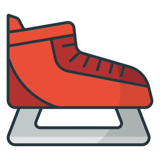 sapato de patinagem no gelo colorido Desenho PNG
