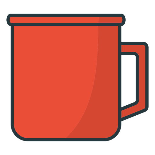 simple mug colored PNG Design
