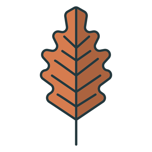 simple brown leaf PNG Design