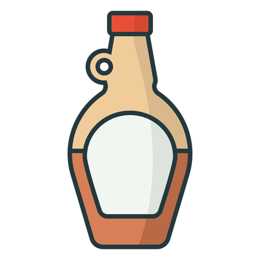 botella bebida simple color Diseño PNG