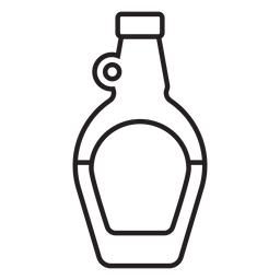garrafa de beber golpe simples Desenho PNG