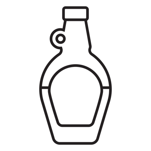 botella bebida trazo simple