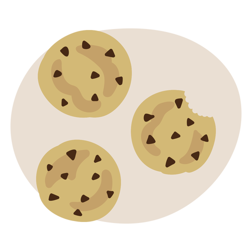 Cookies yummy bites PNG Design