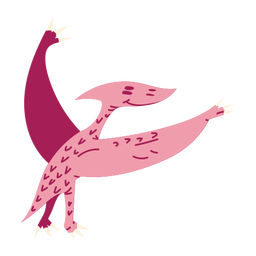 Lindo dinosaurio volador Diseño PNG