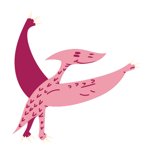 Dinossauro voador fofo Desenho PNG