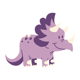 Netter lächelnder Dinosaurier PNG-Design