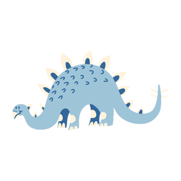 Dinosaurier Kopf alle viere runter PNG-Design