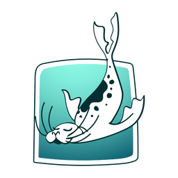 Diving stylish seal PNG Design