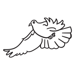 Flying bird simple Transparent PNG