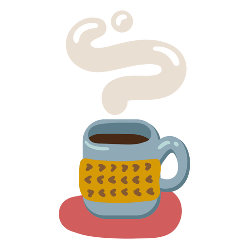 Hot coffee mug PNG Design