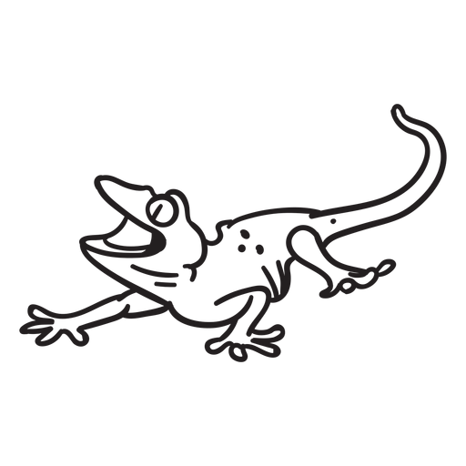 Lizard Opening Mouth PNG & SVG Design For T-Shirts