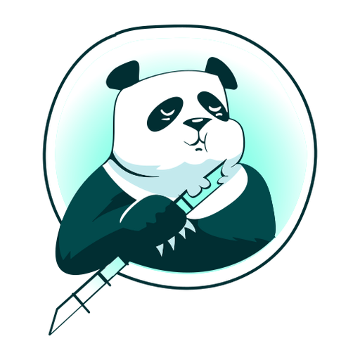 Bambu panda estiloso Desenho PNG