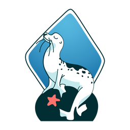 Seal sorrindo estiloso Desenho PNG