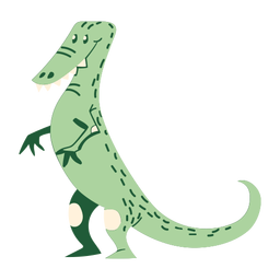 Standing Cartoon Dinosaur PNG & SVG Design For T-Shirts