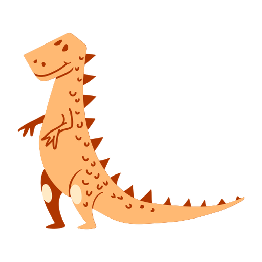 Stehender Dinosaurier-Cartoon PNG-Design